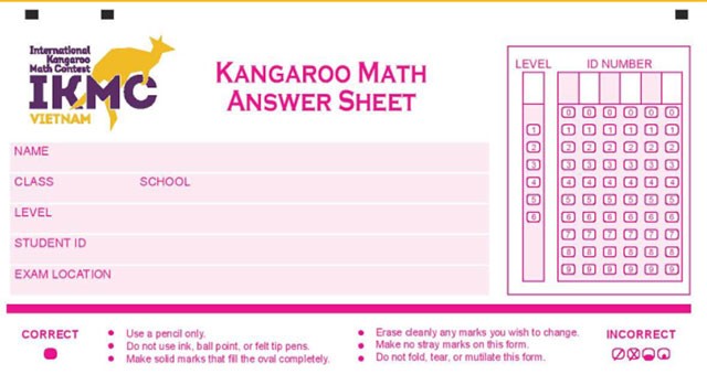 Giao diện đăng ký Kangaroo Math