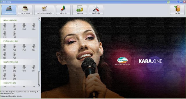 Giao diện phần mềm Kara ONE