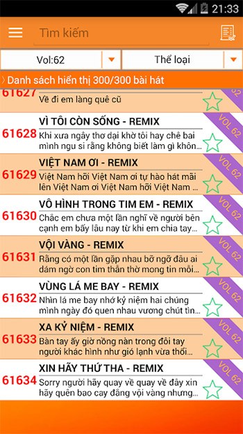 Arirang Karaoke List