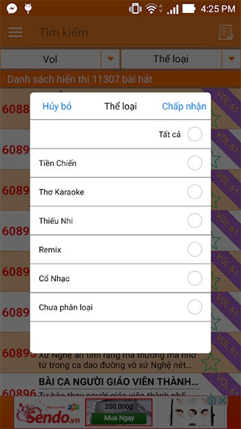 Tìm kiếm theo thể loại