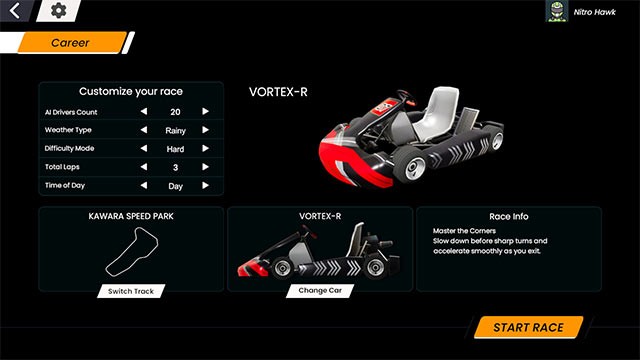 Nâng cấp xe đua và tùy chỉnh AI để có trải nghiệm tốc độ hoàn hảo