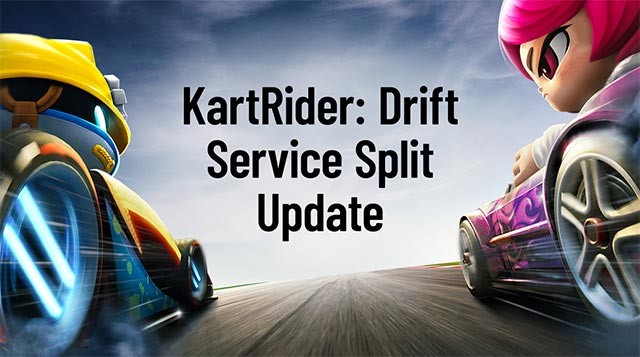 KartRider Drift chia thành 2 khu vực dịch vụ cho người chơi PC, console và mobile