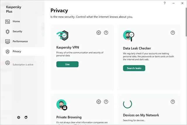 Kaspersky Plus 2023 tích hợp VPN và công cụ quản lý mật khẩu, chống rò rỉ dữ liệu