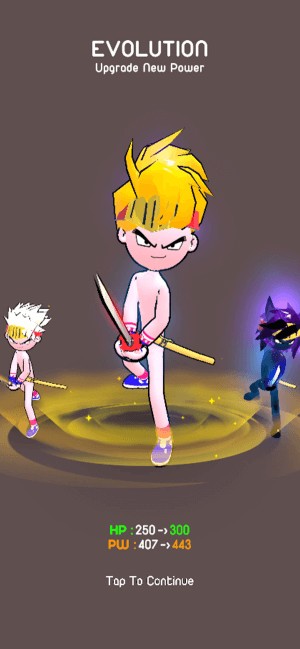 Tiến hóa nhân vật thêm mạnh mẽ