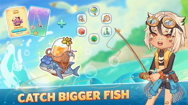 Để bắt được những con cá lớn hơn, bạn cần thu thập thẻ Lure