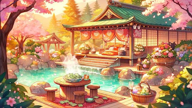 Quản lý khu nghỉ dưỡng suối nước nóng trong mơ của bạn trong game Kawaii Hotspring