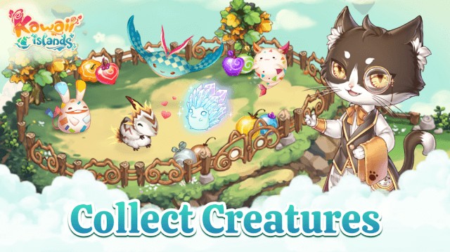 Thu thập các sinh vật đáng yêu và xây dựng thế giới của bạn trong game Kawaii Islands