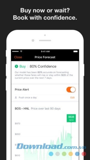 KAYAK cho iOS đặt phòng