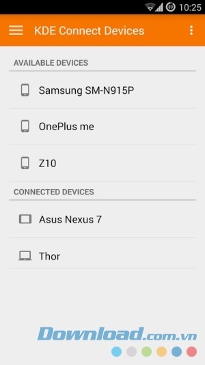KDE Connect cho Android kết nối nhanh tới máy tính
