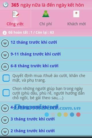 Kế hoạch cưới for Android