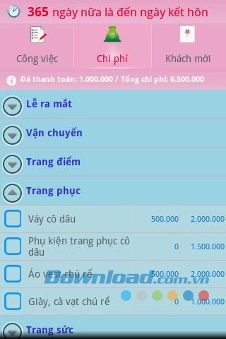 Kế hoạch cưới for Android