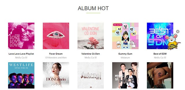 Album nhạc hot trên Keeng