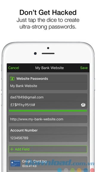 Ghi nhớ 1 mật khẩu duy nhất