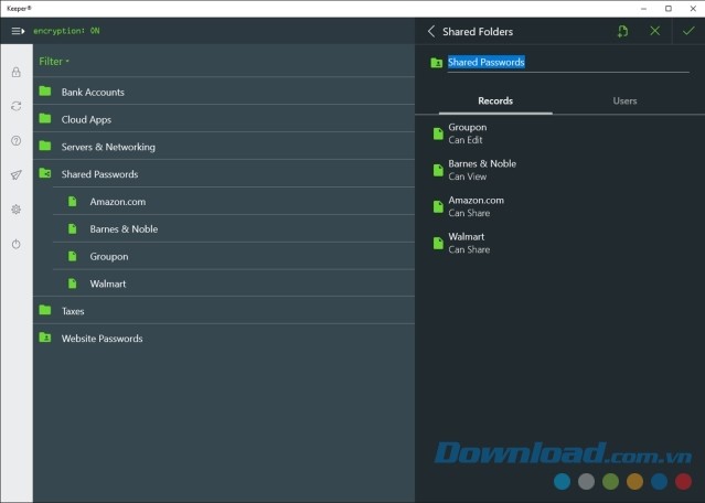Chia sẻ mật khẩu với những người dùng khác bằng ứng dụng bảo mật Keeper cho máy tính và Windows Phone