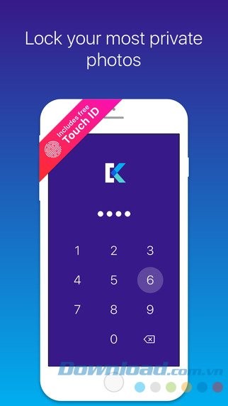 Truy cập bằng mã khóa hoặc vân tay