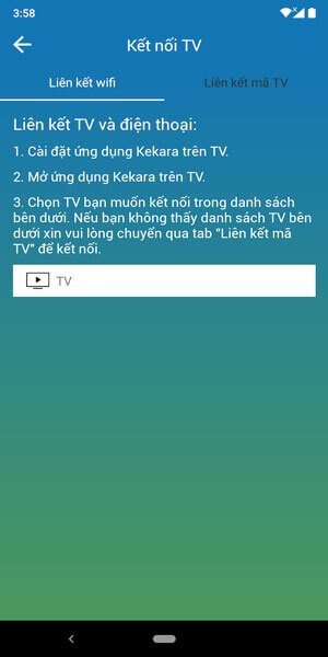 Hỗ trợ kết nối với tivi thông minh