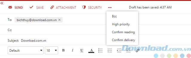 Email trong Kerio Connect