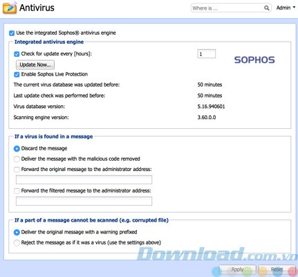 Tích hợp giải pháp diệt virus