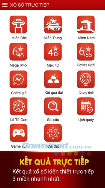 Kết quả xổ số trực tiếp
