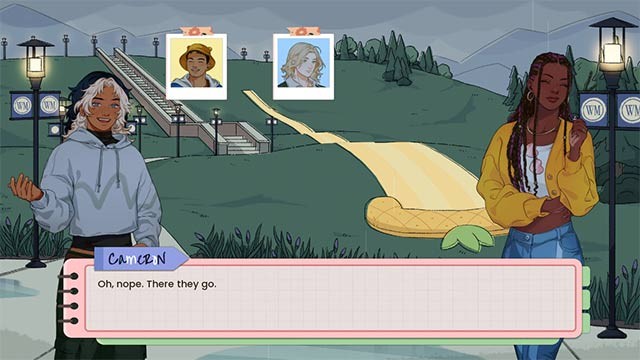 Câu chuyện trong Keyframe tiến triển tùy theo lựa chọn và hành động của người chơi