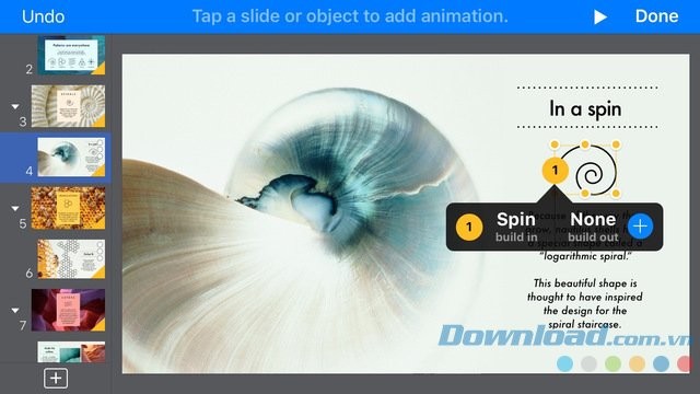 Thêm hiệu ứng động