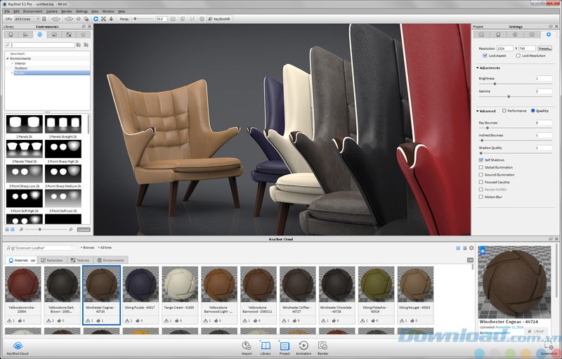 Enviroments của Library