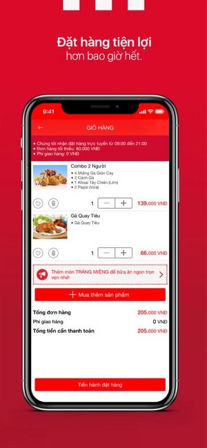Đặt hàng KFC Vietnam