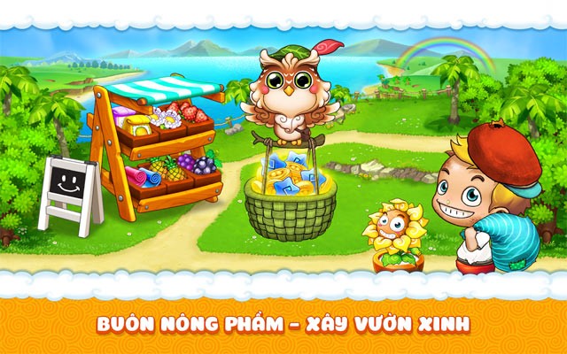 Buôn bán nông phẩm trong Khu vườn trên mây