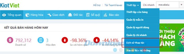 Thiết lập cửa hàng KiotViet