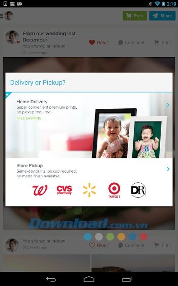 Gửi ảnh và đặt in ở bất kỳ cửa hàng nào