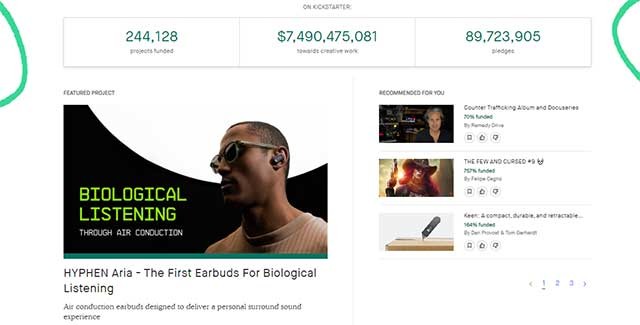 Kickstarter là nền tảng gây quỹ cộng đồng cho những người sáng tạo