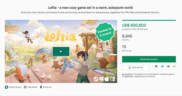 Khi dự án thành công kết thúc, người sáng tạo sẽ gửi phần thưởng đến bạn