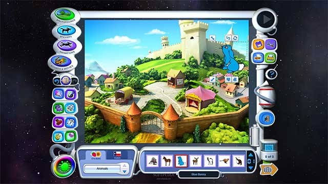 Dễ dàng thiết lập bối cảnh với hàng chục hình nền 3D