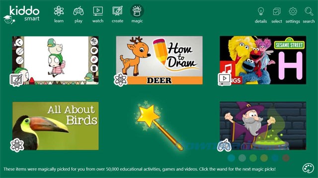 Giao diện Kiddo Smart