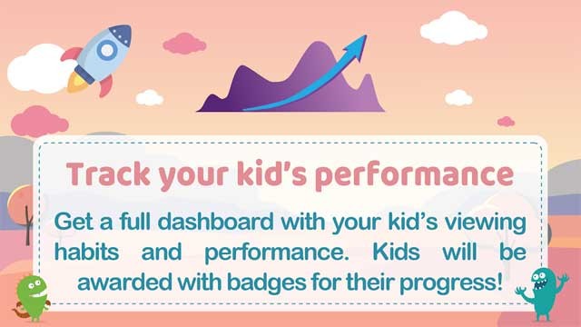 Cha mẹ có thể theo dõi hoạt động của trẻ trên kiddZtube Android