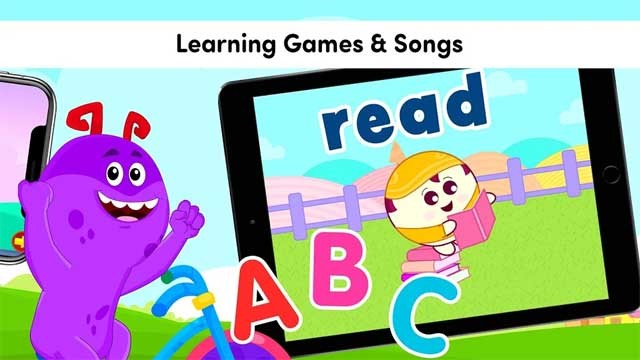Ứng dụng sẽ giúp trẻ học tập thông qua các bài hát và trò chơi vui nhộn