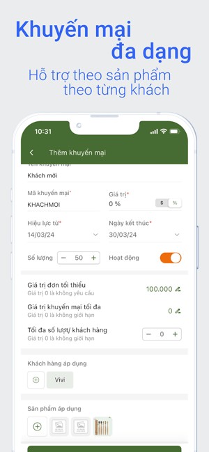 Tạo khuyến mại