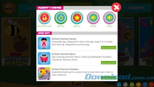 Thiết lập ứng dụng