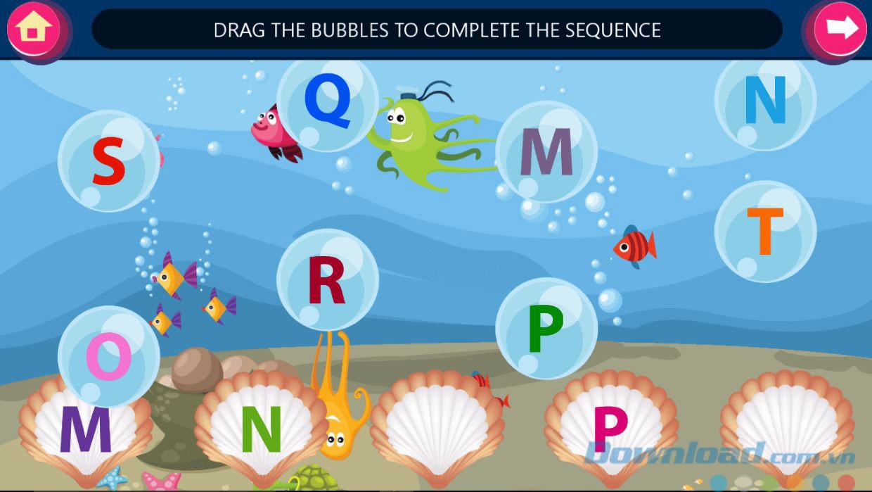 Nối chữ theo thứ tự