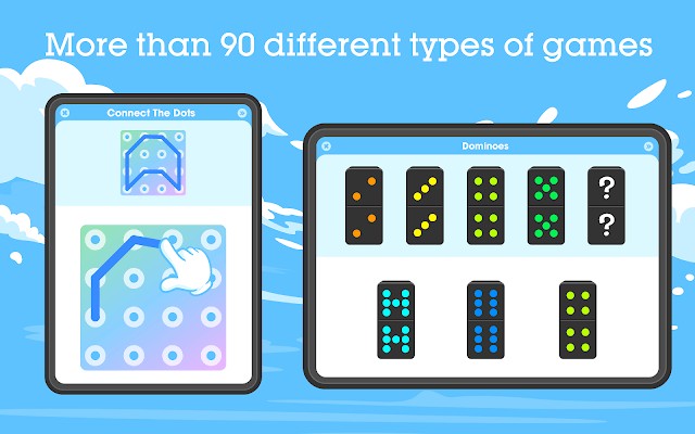 Hơn 90 trò chơi khác nhau