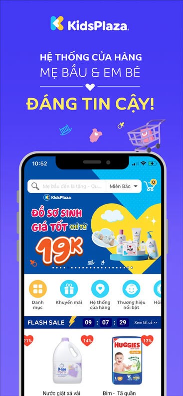 Hệ thống cửa hàng mẹ và bé