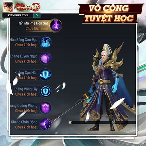 Bộ võ công trong Kiếm Hiệp Tình 3D