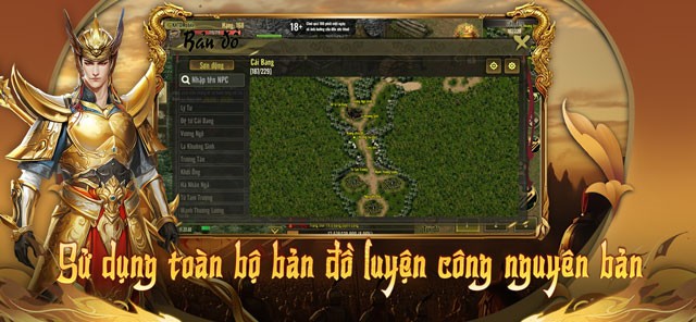 Sử dụng toàn bộ bản đồ luyện công nguyên bản