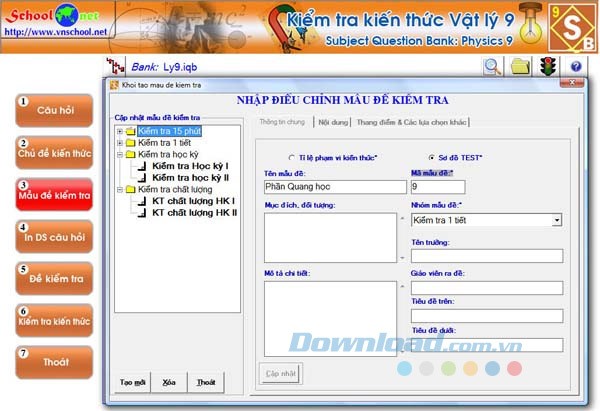 Kiểm tra kiến thức Vật lý 9