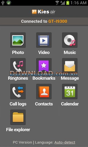 Kies Air for Android