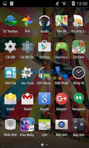 KIKA Wallpaper cho phép thiết lập hình nền làm màn hình chủ