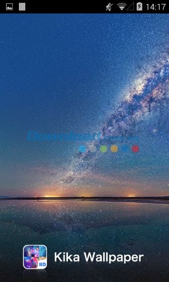 Giao diện khởi động ứng dụng KIKA Wallpaper