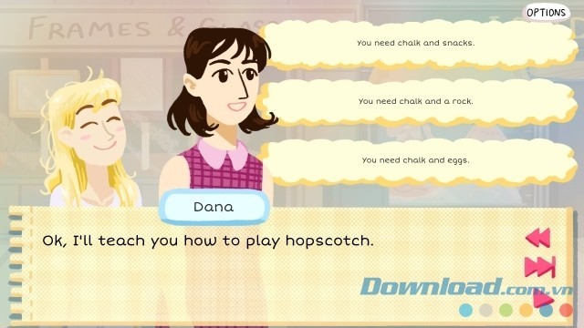 Đưa ra sự lựa chọn phù hợp trong game tiểu thuyết tương tác mới Kimmy cho máy tính & Mac