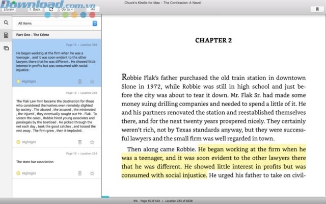 Highlight những đoạn hay và quan trọng