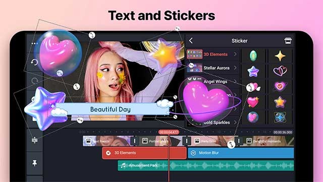 Thêm chữ, sticker độc đáo vào video